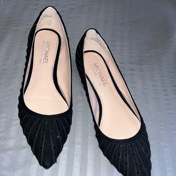 Michael Shannon Sparkly Black Business Flats | Size 6 US Women - Picture 7 of 9